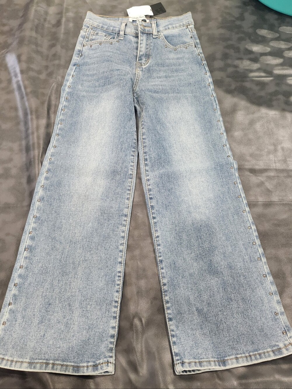 Light Wash Wide Leg Girl’s Jeans